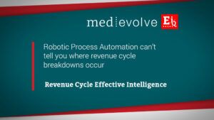RPA vs. EiQ: Why Robotic Process Automation can't replace Effective Intelligence in revenue cycle