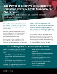The Power of Effective Intelligence to Overcome Revenue Cycle Management Challenges