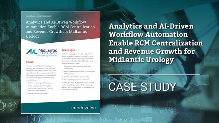 Analytics and AI-Driven Workflow Automation Enable RCM Centralization and Revenue Growth for MidLantic Urology 